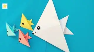 How to Make a Paper Fish 🐟 | Easy Origami for Kids and beginner | Little Star  🌟