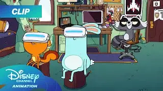 Kiff and Barry play Pretendo Time! 🎮🤪 | Kiff | @disneychannelanimation ​