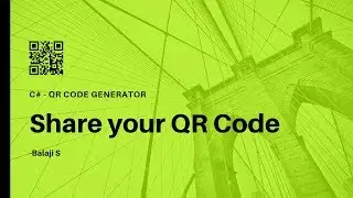 Share your QR Code - C# QR Code Generator