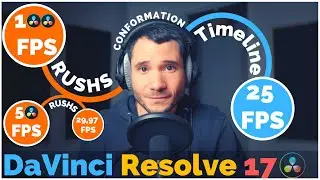 [TUTO] Monter des RUSHS avec différents FPS 🎥 dans DaVinci Resolve 16/17 !