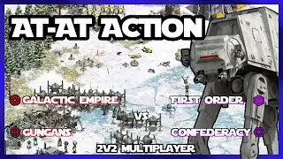 Mech Battles! - 2v2 Battle - Star Wars: Galactic Battleground (Expanding Fronts Mod)