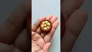How to make realistic rasgulla with clay #clayart #clay #craft #diy #shorts