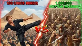 100 Chuck Norris vs 1,000,000 Egyptian Warriors &mdash; The Most INSANE Battle in History! ⚔️🐫