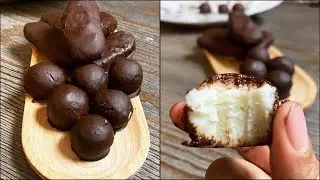 Coconut Balls Recipe | Homemade Bounty Bars | Coconut Chocolate recipe