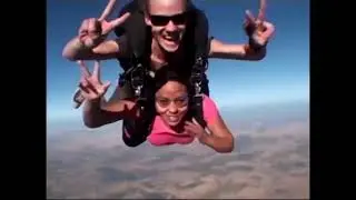 Ale y Robert sky diving
