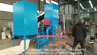 Large scale coconut fiber shredder supplier, conveyor belt feeding hemp fiber rope crusher