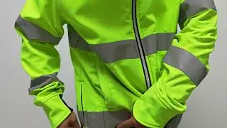 High Visibility Winter Warm USB Heated Jacket Rechargeable Nylon Fabric With Zipper Heated Clothin