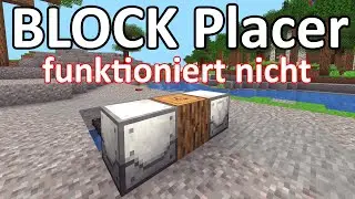 Gel&ouml;st / Fixed: Block Placer funktioniert nicht - placed keine Blocks - Minecraft Tutorial German