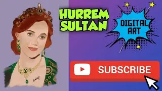 Hurrem Sultan | Meryem Uzerli | Magnificent century | Turkish Drama | Digital art | Shorts #ytshort