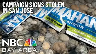 Hundreds of Political Campaign Signs Stolen, Vandalized in San Jose