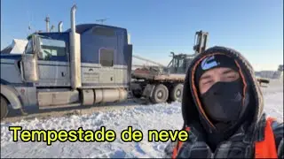 Tempestade de gelo aqui nos Estados Unidos 
