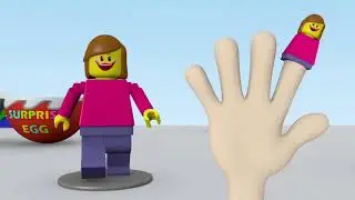 Lego Surprise Egg 3D Finger Family Nursery Rhyme for Children