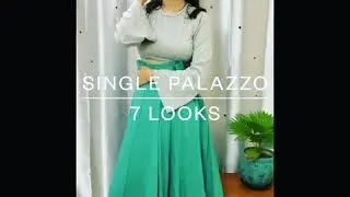 How to create 7 Looks with 1 Palazzo || Nancy Goel