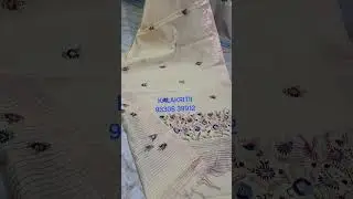 KALAKRITII ।। HAND EMBROIDERY ।। ZARI COTTON SAREE ।।  WHATSAPP NO  93308 39912 ।।