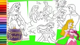 Disney Princess Aurora and Prince Phillip - Sleeping Beauty Coloring Pages for kids