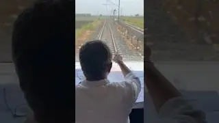 Inspection of Indore - Dewas railway track doubling work. #shorts