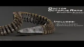 Spider-Man 2 Doctor Octopus arm 3D CGI Model Now On Sale!