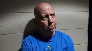 UCLA M. Basketball Postgame &ndash; Coach Cronin and Trent Perry, at Michigan (Feb. 14, 2026)