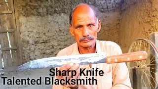 How to forge Big Sharp Knife Out of Rusty Bolt. #forging #smithing #knife #handmade