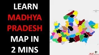 LEARN MADHYA PRADESH DISTRICT MAP