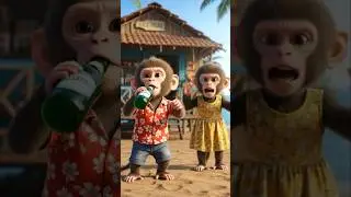 गोवा में बियर पीते पकड़ा गया |#viral #entertainment #shorts #ai #cartoon #goa #funny