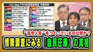 【“高市人気”をつくっているのは何か？】情勢調査にみる「自民圧勝」の真相 2026/2/5放送＜前編＞【BSフジ プライムニュース】