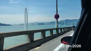 Beriadah di atas titian Jambatan Pulau Pinang dari jambatan pertama dan pulang ke jambatan kedua😊☺️