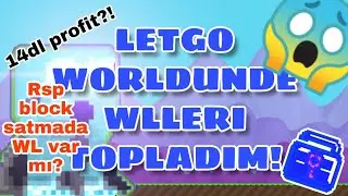 LETGO Worldumden WLleri Topladım ! |Growtopia Vend Profit  (Rsp Block) (14DL PROFIT?)