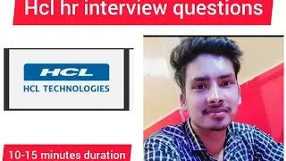 HCL tech Hr interview questions 2022 #hcltech #hclrecruitment #hcljobs2022