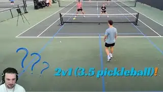 Pro Pickleball Coach Reacts - EP.2 (3.5 pickleball match)