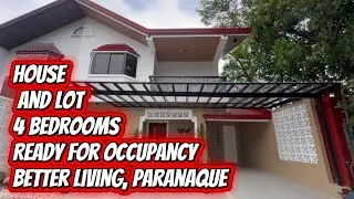 L-643-26 Better living paranaque Modern design house and lot 4 bedrooms maids room RFO