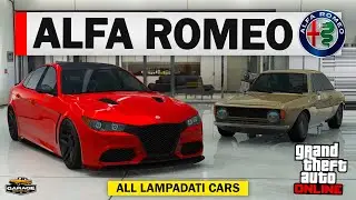 Все машины ALFA ROMEO / Lampadati в GTA 5 Online [2 машины РЕЙТИНГА]