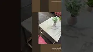 ☕ Modern Marble Coffee Table Set | Stylish Nesting Design