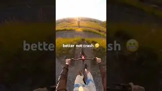 better not crash 🫣 #mtb #bikepark #bikes #downhill #crash #shorts #funnyvideos