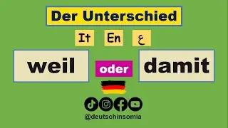 |Deutsch lernen: Der Unterschied zwischen WEIL & DAMIT |einfach erkl&auml;rt A2-B1-B2