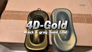 4D Gold (4D885*) с базовым покрытием Black 109A и Grey 104