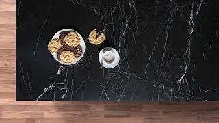 Black Mirage Porcelain by Mayfair Worktops