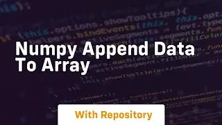 numpy append data to array