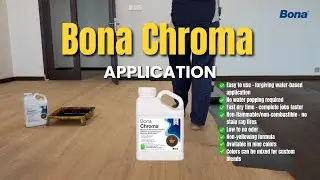 Perfect preparation for a flawless wooden floor finish — watch the smooth application of Bona Chroma
