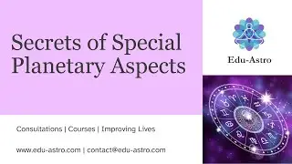 Secrets of Special Planetary Aspects in Vedic Astrology. #learnastrology