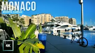 A Quiet Side of MONACO | Scenic Walking Tour 4K