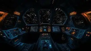 Spaceship Cockpit | White noise Universe | Deep relaxation | Space Travel