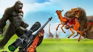 Dinosaur Hunter Escape/Shoot Android Gameplay | Dino Hunt #7