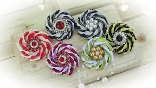 4 DIY Crafts Beautiful Flowers from Narrow Satin Ribbons  🌼 4 Идеи Цветочки из узких лент канзаши