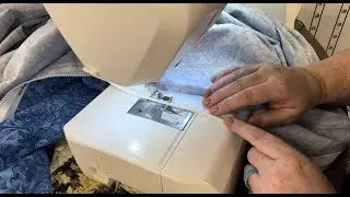 Загрузка одеяла в машину Longarm &mdash; без закрепления булавками! Пришейте и наметайте к системе молнии Quick Zip! Быстро и просто!
