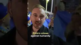 I am protesting in front of the Russian embassy in Israel. #shorts￼