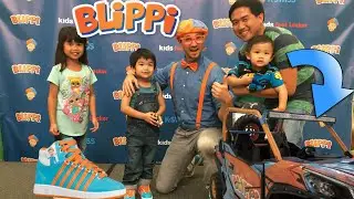 Blippi Meet and Greet | K-Swiss Kids footlocker Sneaker Launch | Blippi Car First Look