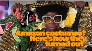 GRWM for Halloween in my Costume from Amazon/ 70s disco and Inflatable Dragon Ball 