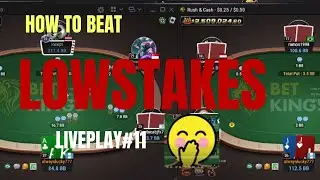 HOW to Beat Lowstakes POKER  NL 50 Rush and Cash My First Play and Explain