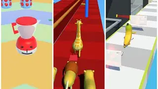 Blander,Banana & Giraffe Run Games 🦒🍎🍌All levels game play Android & ios #viral #fullvideo